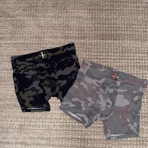 Calvin Klein Camo Boxer Briefs Set - Black and Gray